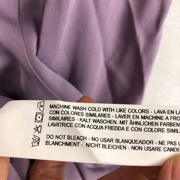 JustFab NWT Women's Size Medium Purple Long Sleeve Fit & Flare Mini Dress - Picture 11 of 13